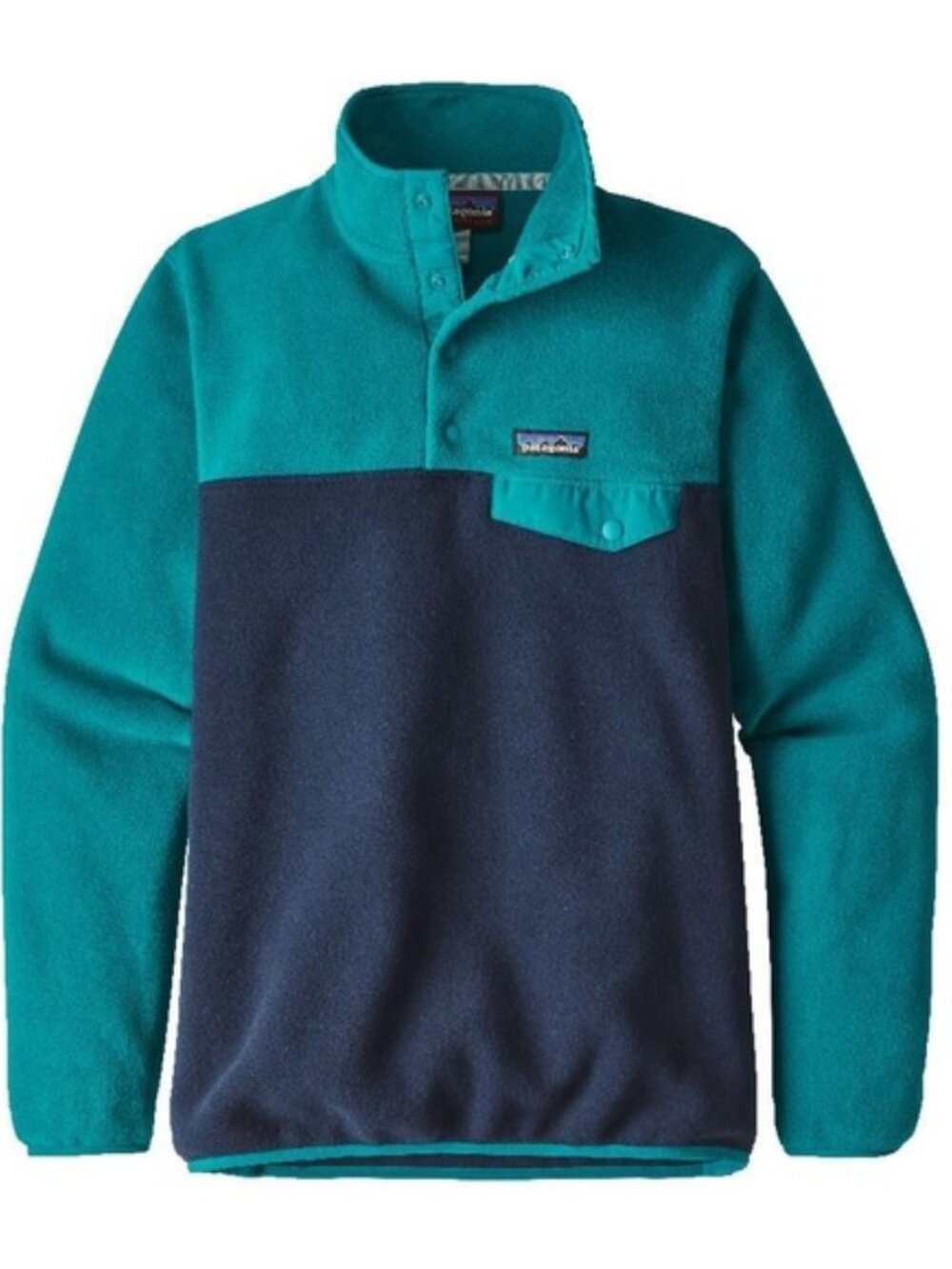 Patagonia Lightweight Synchilla Snap-T Fleece Pullover Blue Green